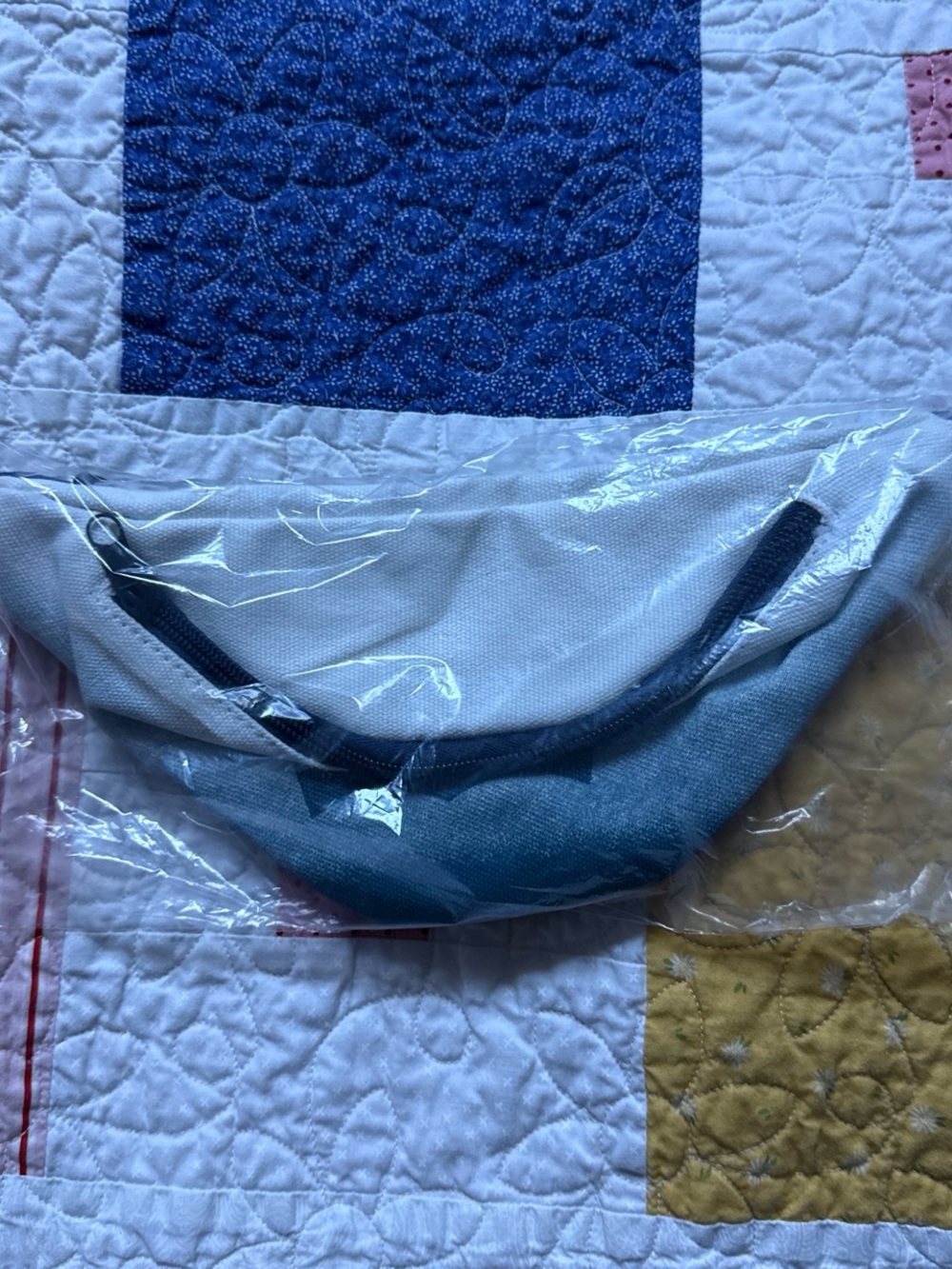 Levi's Two-Tone Light Blue and Dark Blue Crossbody Bag